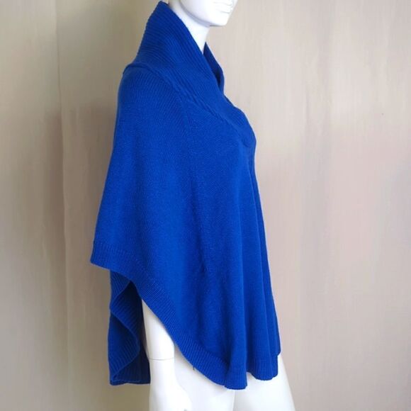 Chico's Poncho Royal Blue Size S/M - Picture 5 of 8
